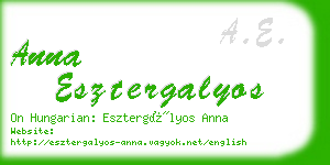 anna esztergalyos business card